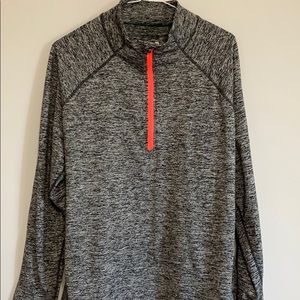Tangerine athletic half zip